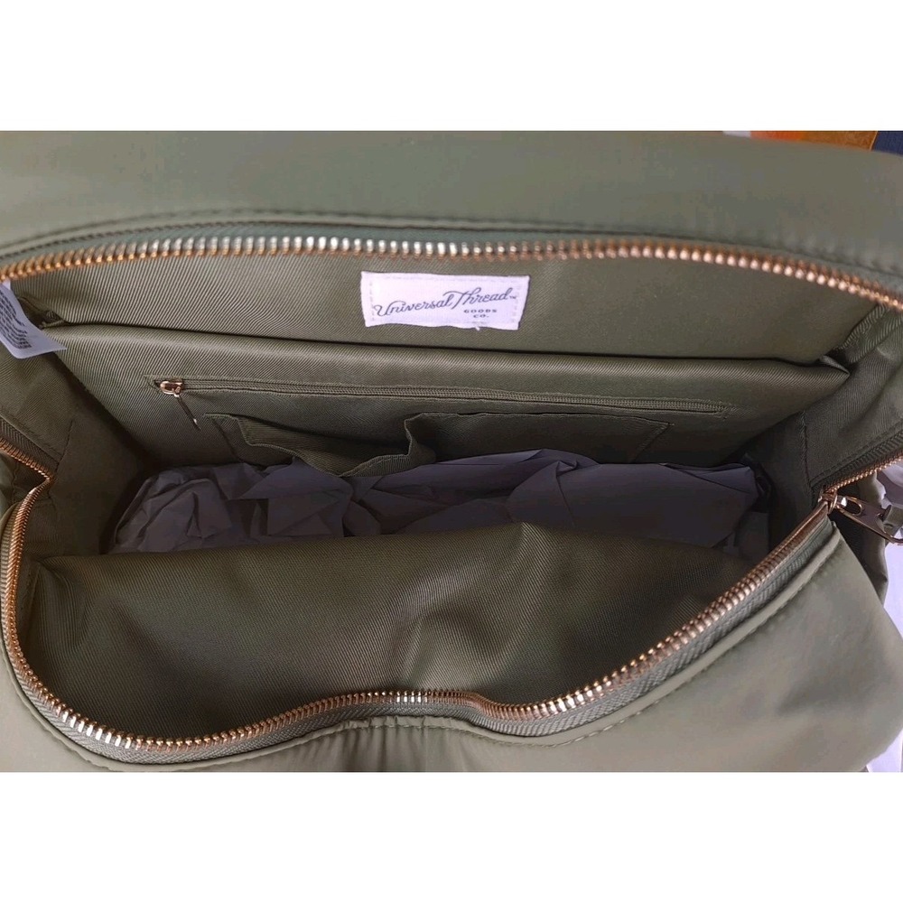 Universal Thread Olive Green Square‎ Backpack Tot… - image 8